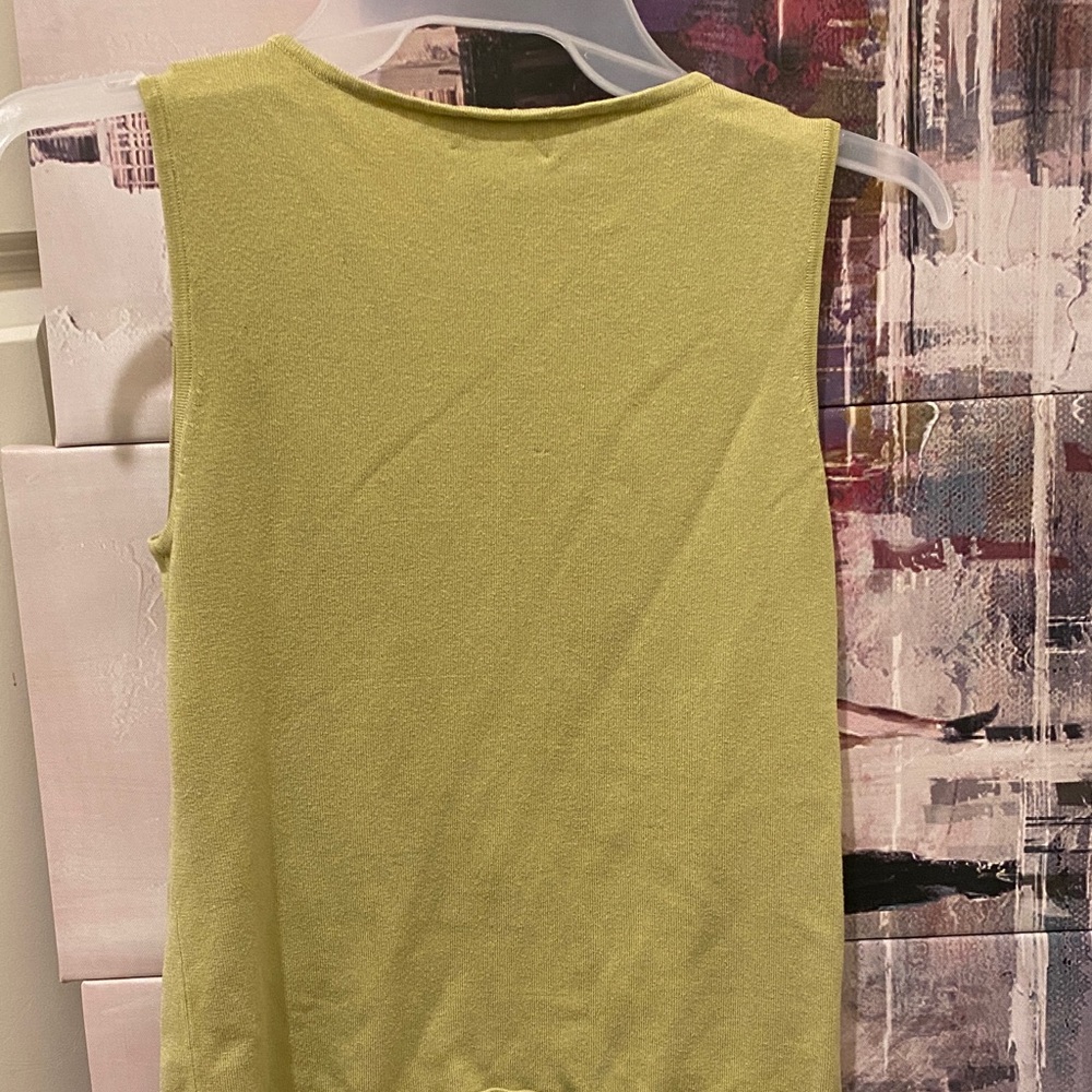 Light Green Sequin Tank Top - Picture 4 of 4